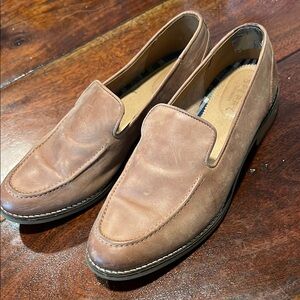 Sperry Brown Loafers Slip-On Shoes - women size 9m
